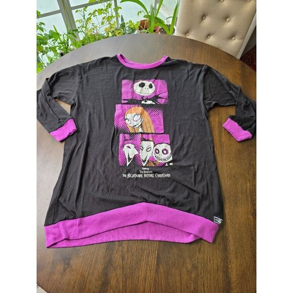 Tim Burton's The Nightmare Before Christmas Shirt Women Medium Jack And Sally - Picture 2 of 14